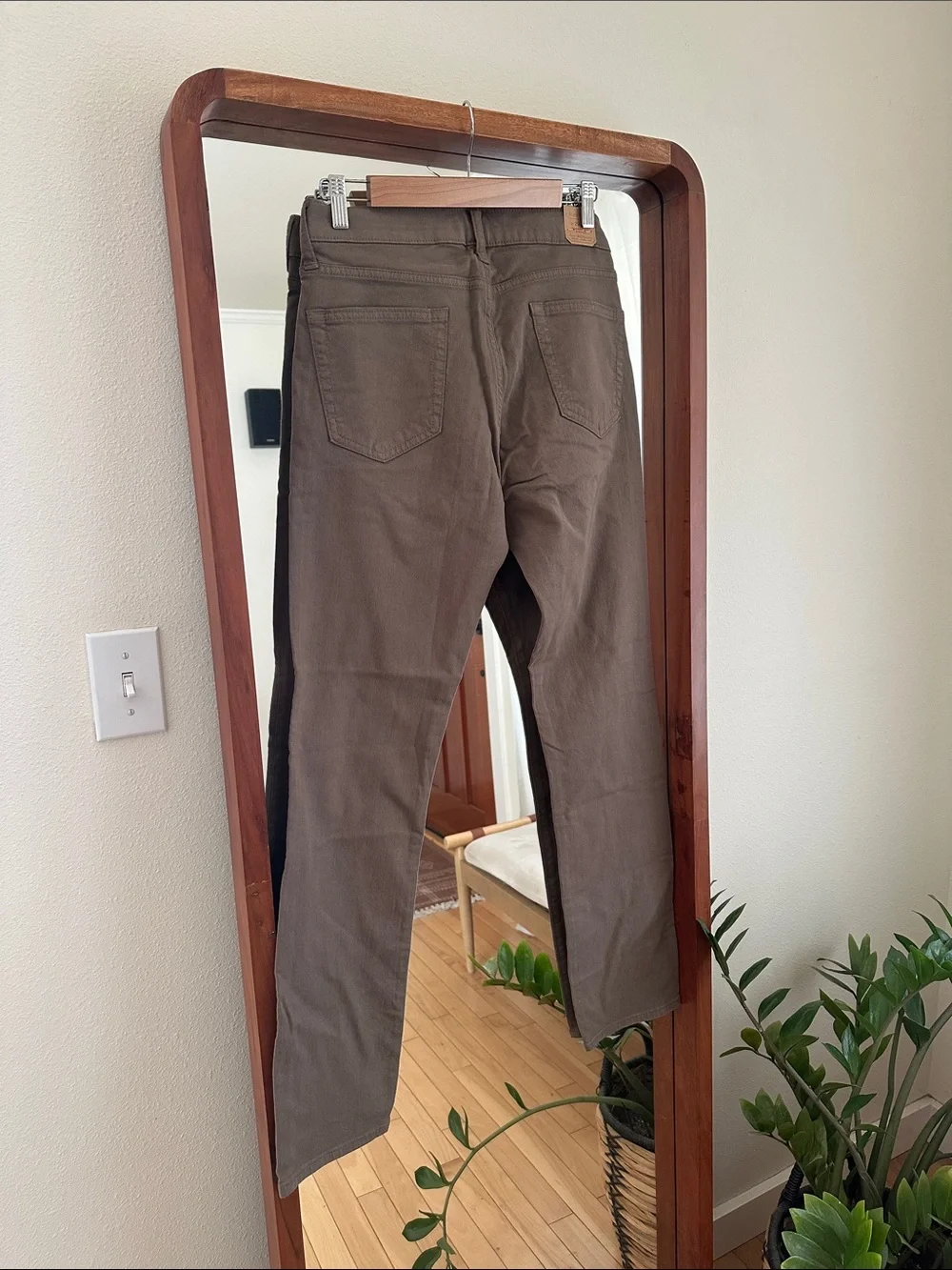 J.Crew 484 Slim Fit Pants NEW Brown Khaki Tan Stretch Chinos Mens 29x32